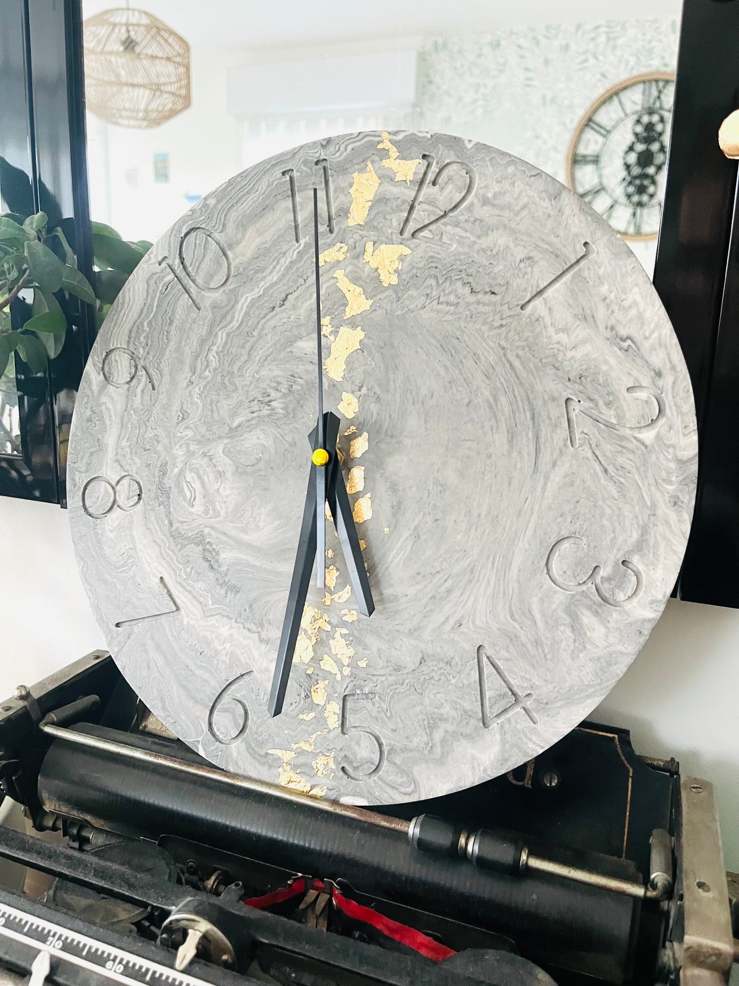 Jesmonite clock